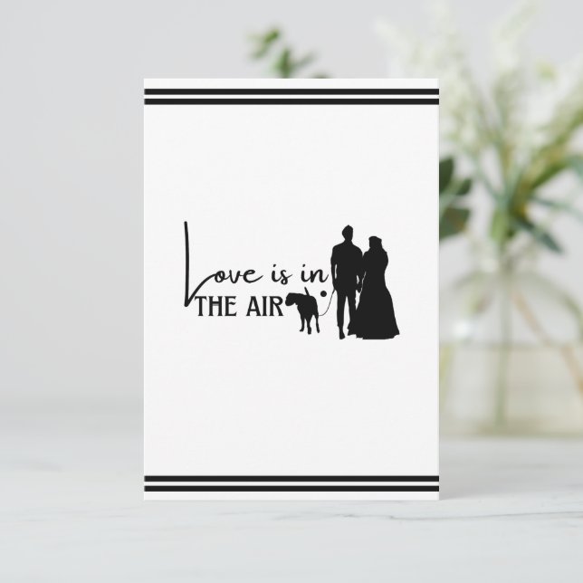 El amor de pareja de perros está en el aire (Em pé/Frente)