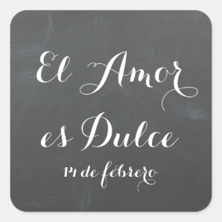 El Amor es Dulce - Personalize esses adesivos