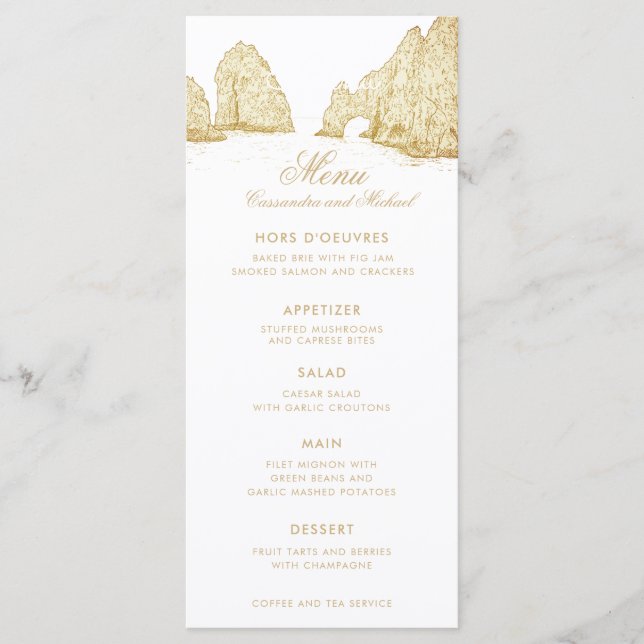 El Arco Cabo San Lucas Arch Menu (Frente)