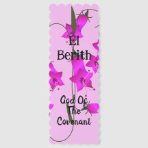 El Berith Floral Promise Bookmark
