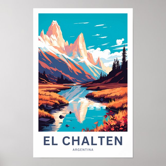 El Chalten Argentina Viagem Impressão (Frente)