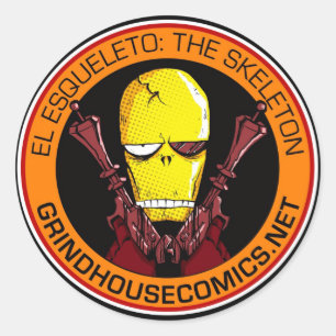 EL ESQUELETO: A etiqueta DE ESQUELETO (redonda)