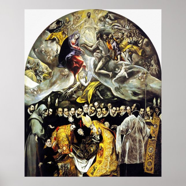 El Greco Burial do Conde de Orgaz Poster (Frente)