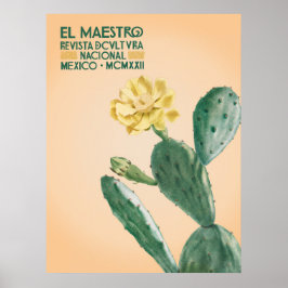 El Maestro Cactus Impressão | Arte Botânica Mexica