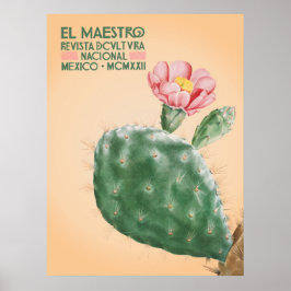 El Maestro Cactus Impressão | Arte Botânica Mexica