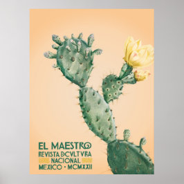 El Maestro Cactus Impressão | Arte Botânica Mexica