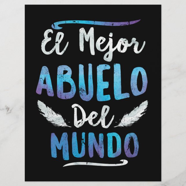 El Mejor Abuelo Del Mundo Dia de os pais (Frente)