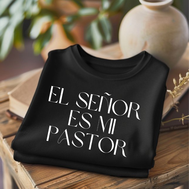 El Señor Es Mi Pastor Camiseta Espanhola Cristã (Criador carregado)