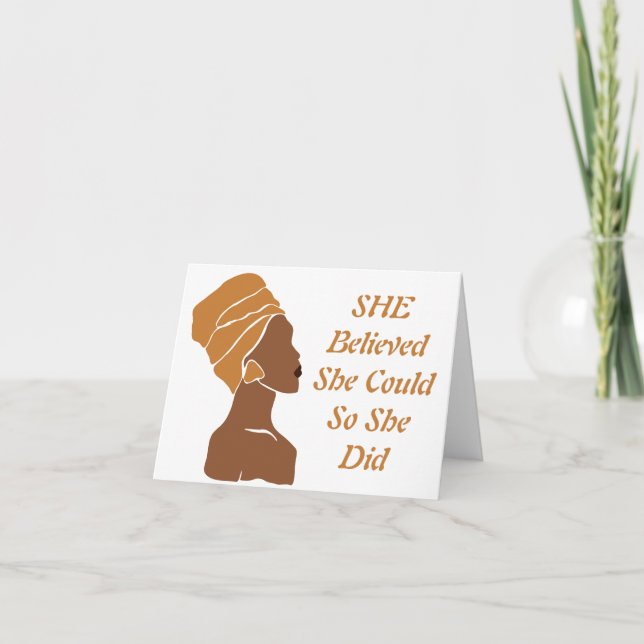 Ela Acreditava em Cartões de Nota de Vazio de Mulh (Frente)