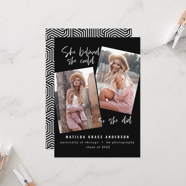 Ela acreditava que podia, assim que se formou (Frente/Verso In Situ)