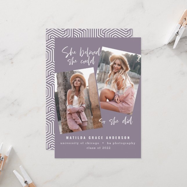 Ela acreditava que podia, assim que se formou (Frente/Verso In Situ)