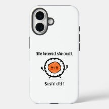 Ela Acreditava Que Podia Sushi Não Era Engraçado.