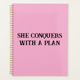 Ela Conquista Um Planejador Motivacional Plano