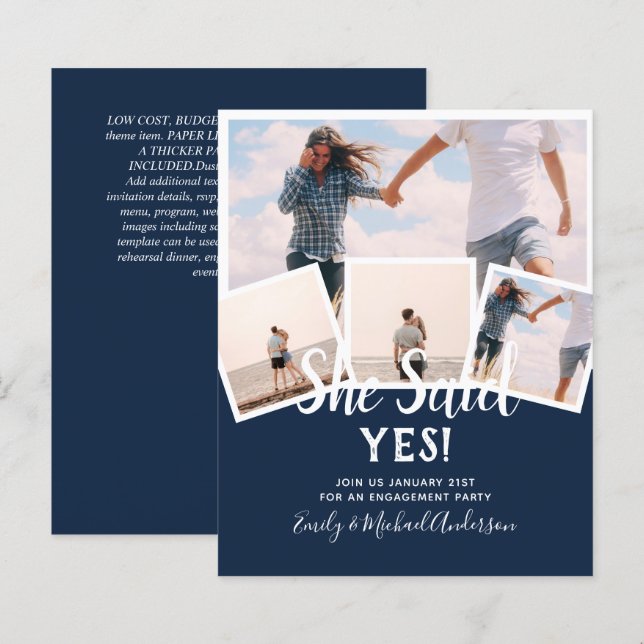 Ela Disse Que Sim! Convite de lançamento do NOIVAD (Frente/Verso)