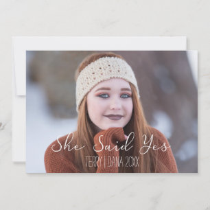 Ela Disse Sim, Anúncio De Casamento Da Tipografia.