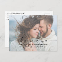 Ela Disse Sim Caligrafia Convite para Festa de Noi