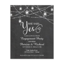 Ela Disse Sim Convite De Festa de noivado Russo