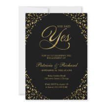 Ela Disse Sim Convite Festa de noivado