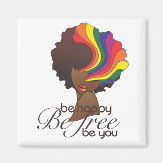 Ela e o seu feliz imã