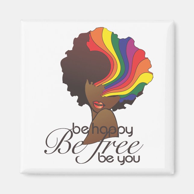 Ela e o seu feliz imã (Frente)