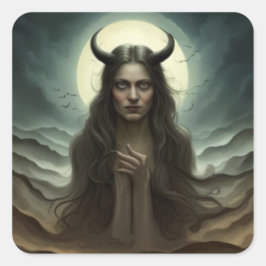 Ela é um adesivo de demônio