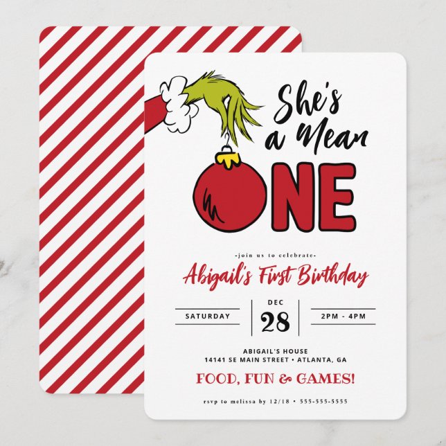 Ela é um primeiro aniversario médio (Frente/Verso)