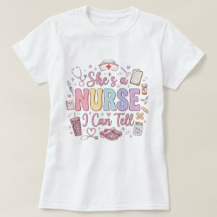 Ela é uma Enfermeira, Posso Dizer PNG, Camisa Retr