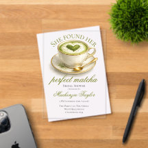 Ela Encontrou Seu Chá de Noiva Perfeito Matcha