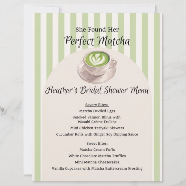 Ela Encontrou Seu Menu de Matcha Perfeito (Frente)