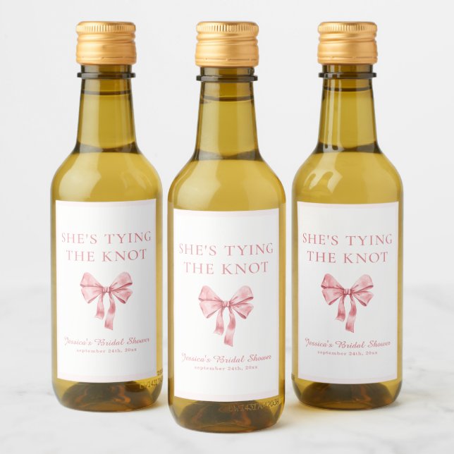 Ela Está Amarrando o Nó Chuveiro Coquette Rosa Sua (Garrafas)