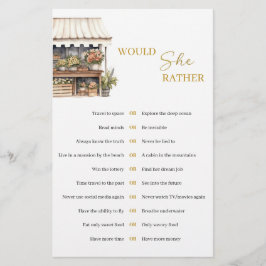 Ela está fora do mercado Ela iria Preferencialment