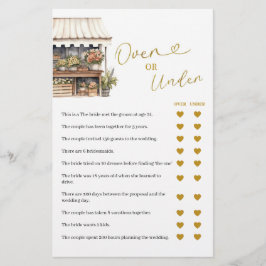 Ela está fora do mercado por cima ou por baixo do