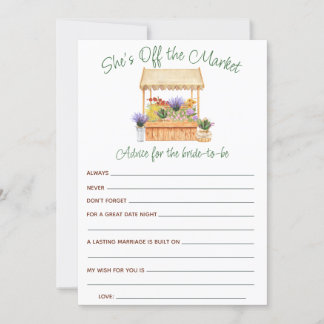 Ela está fora dos cartões de Chá de panela