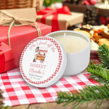 Ela está fresca do mercado de Natal Chá de Noiva