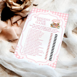 Ela está nova no cartão de Calçado de casamento