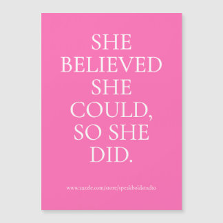 Ela Fez Cartão Magnético Personalizado, Presente M