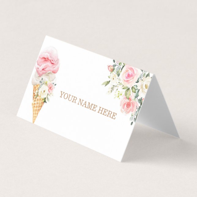 Ela foi esfregada no cartão de lugar (Frente)