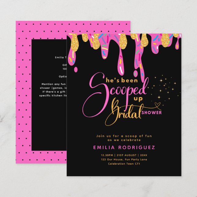 Ela foi esfregada no Chá de panela Icecream (Frente/Verso)