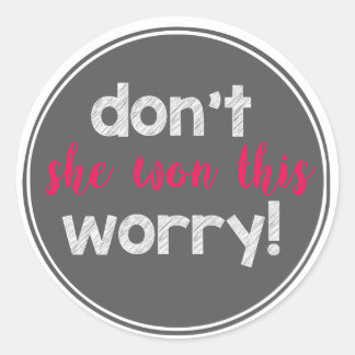 ela ganhou este adesivo