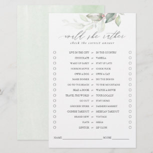 Ela Preferencialmente Greenery Sai do Jogo Bridal?