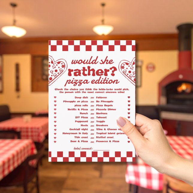 Ela Preferencialmente o cartão de jogo da Pizza Ba (Criador carregado)