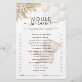 Ela Preferencialmente O Jogo Do Chá de fraldas Do