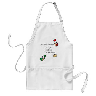 Ela que controla o avental da especiaria