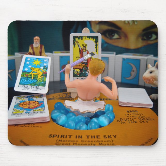 Ela que cria a boa fortuna Mousepad (Frente)