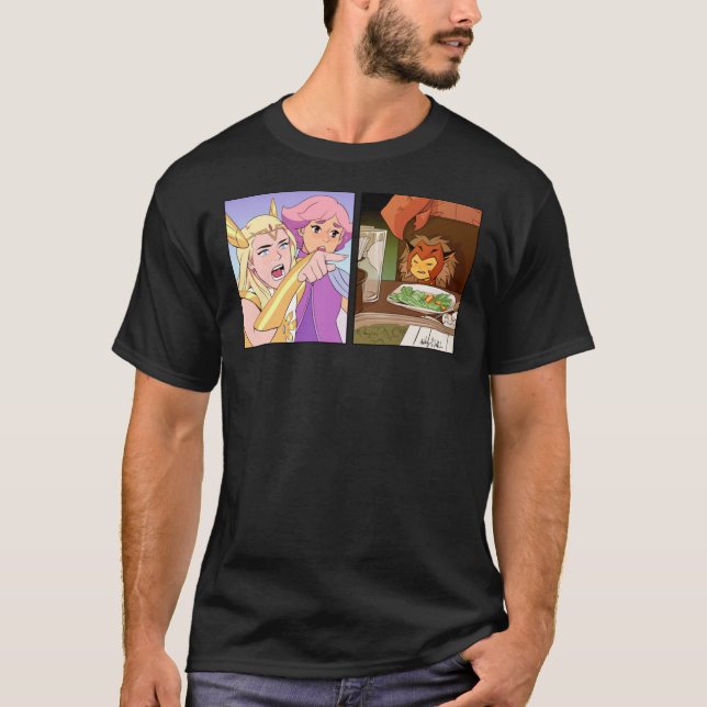 Ela-Ra Gritando Na Camiseta Clássica Catra Meme (Frente)