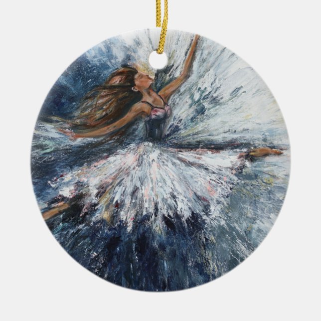 "Ela Salta" Ornamento de Arte (Frente)