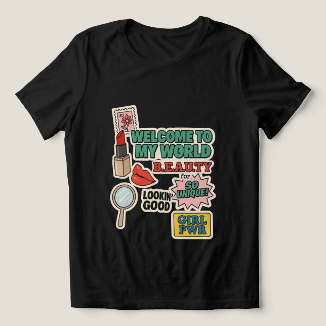 Ela Única - Tee Beleza e Poder (Design frontal)