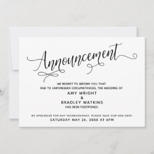Elaborado Comunicado de Anúncio de Casamento Adiad