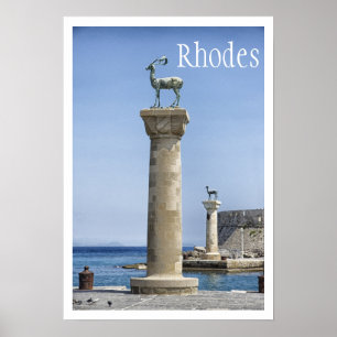 Elafos e Elafina, Rodes, Poster de Grécia