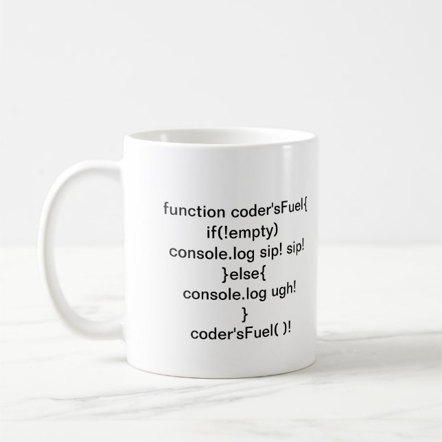 ELE a caneca do programador com humor (Esquerda)